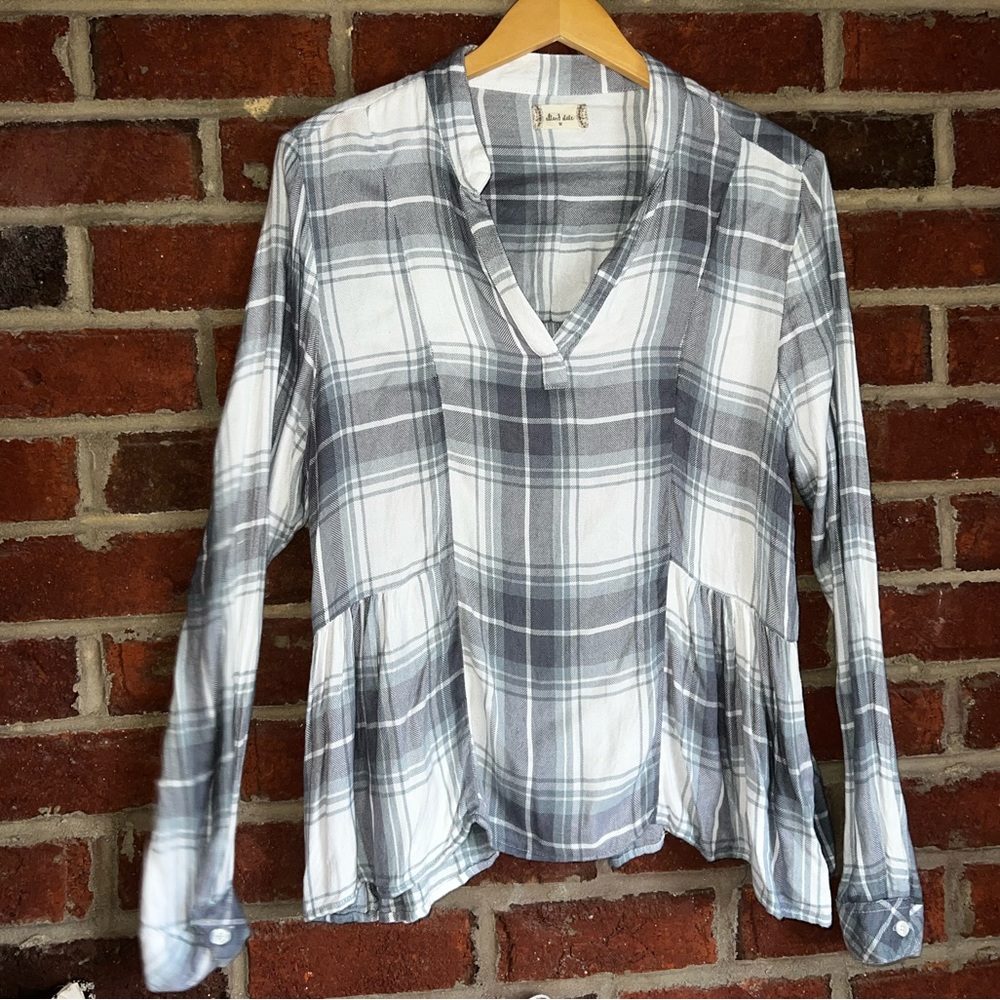 Altar’d State Soft flannel loose blouse